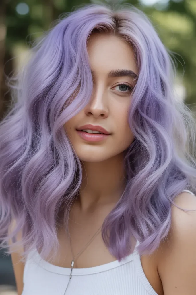 Pastel Lavender Waves