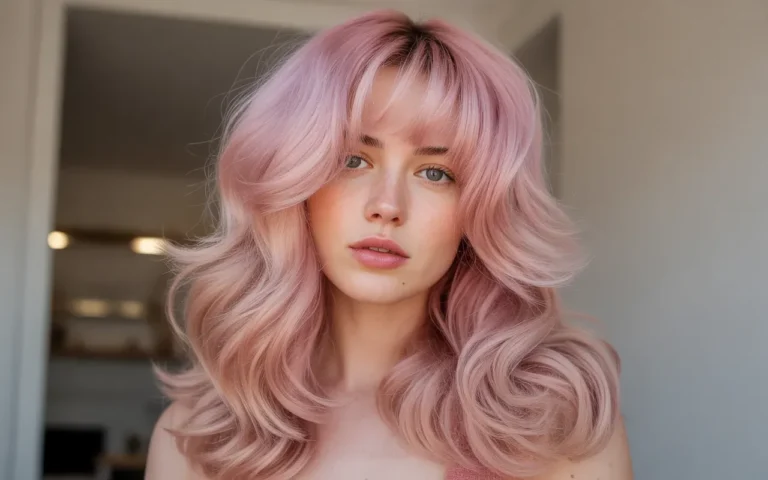 17 Pastel Pink Waves Hairs Looks for Cute Aesthetic