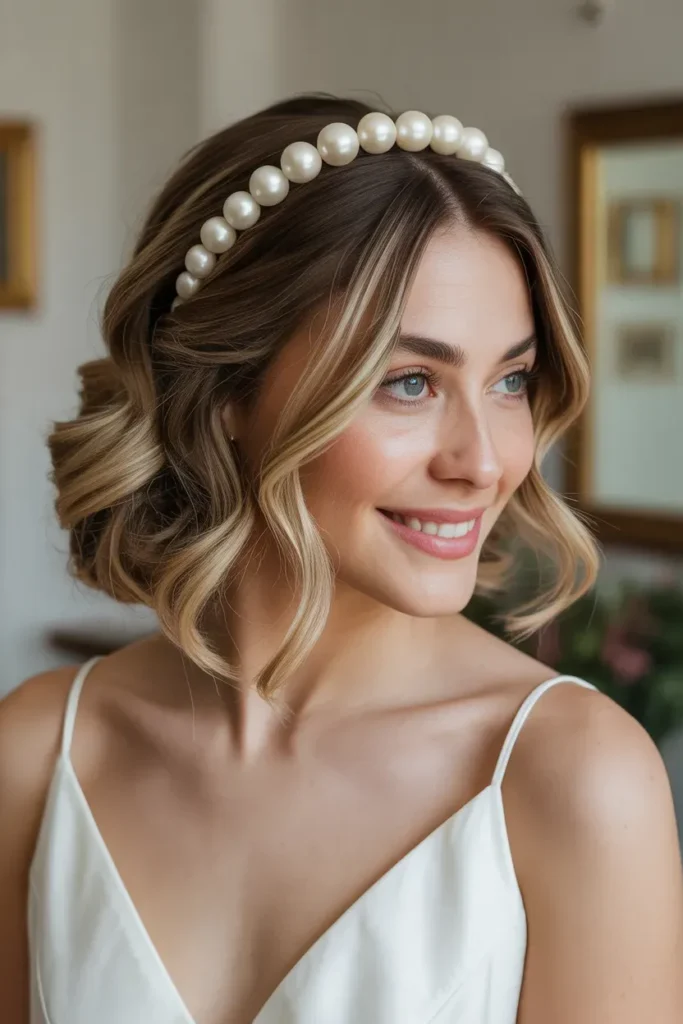 Pearl Headband Waves