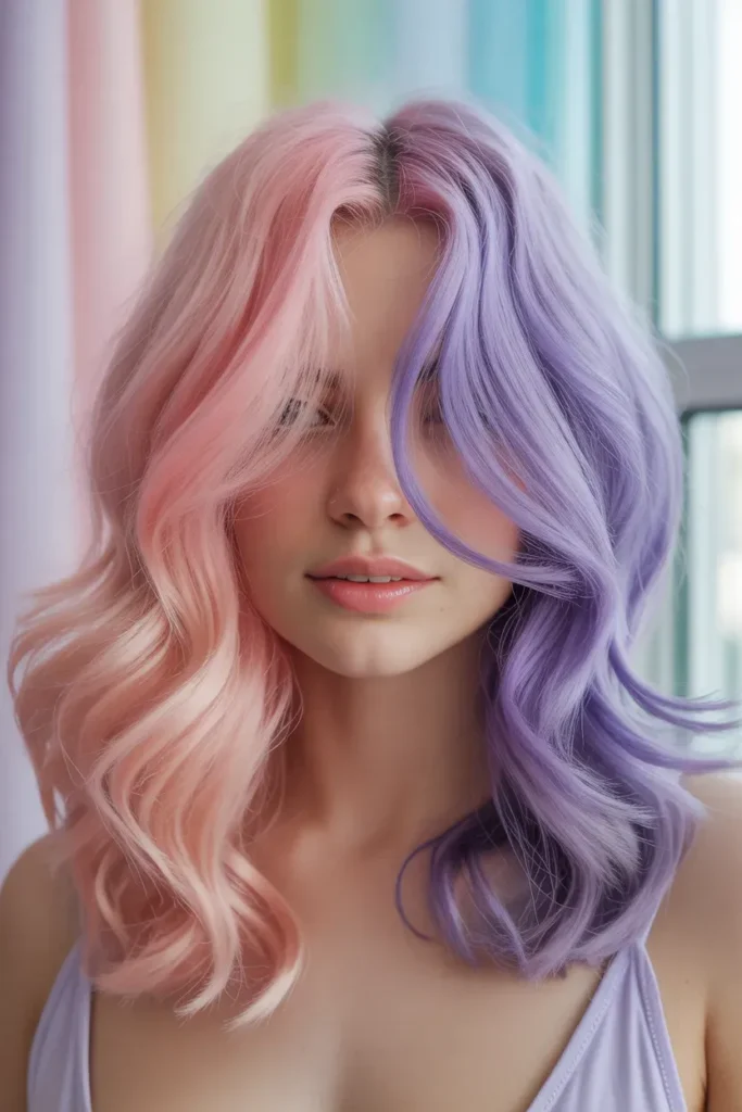 Pink & Lavender Split