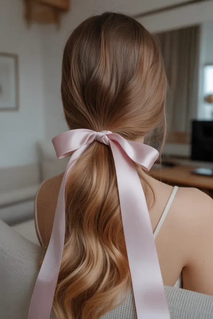 Ribbon Tie Ponytail