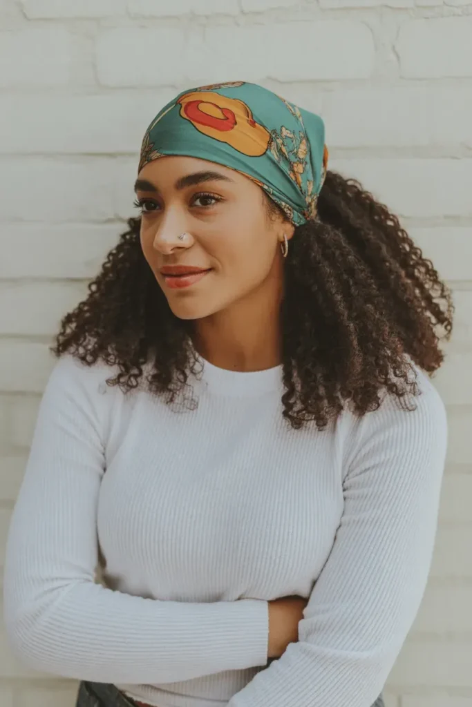 Scarf-Wrapped Puff