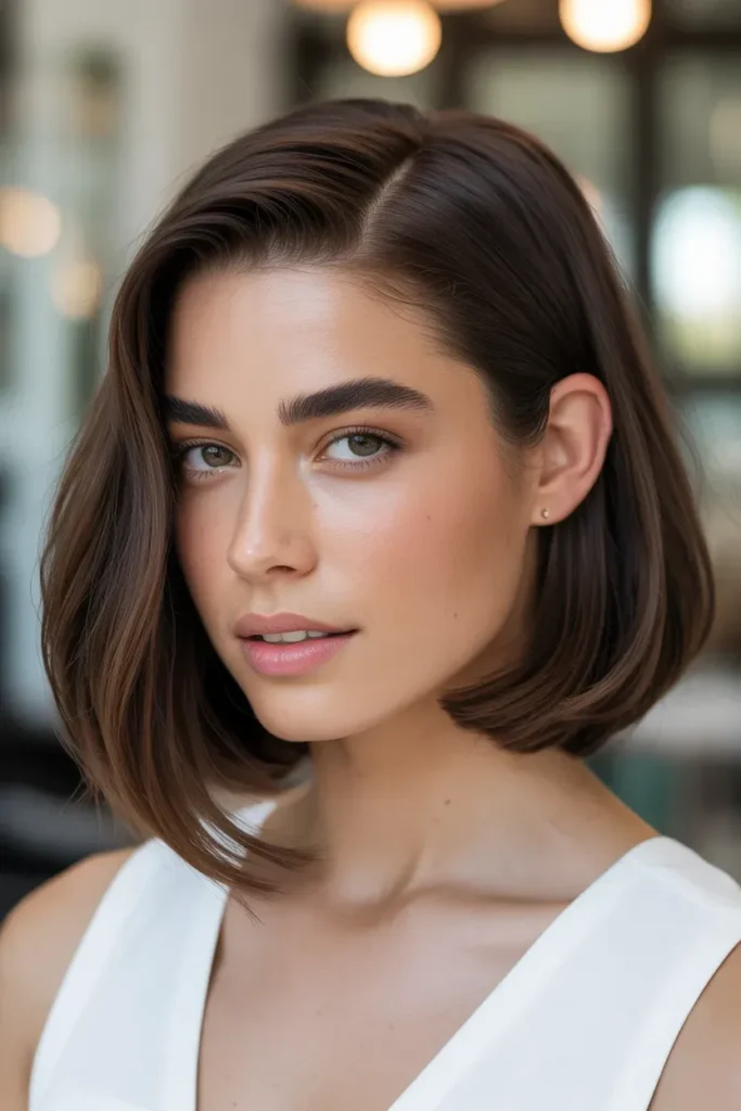 Side Part Sleek Bob