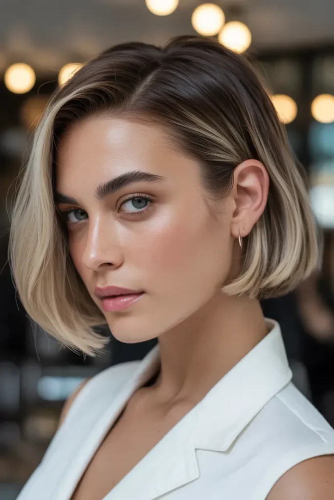 Sleek Side-Part Bob