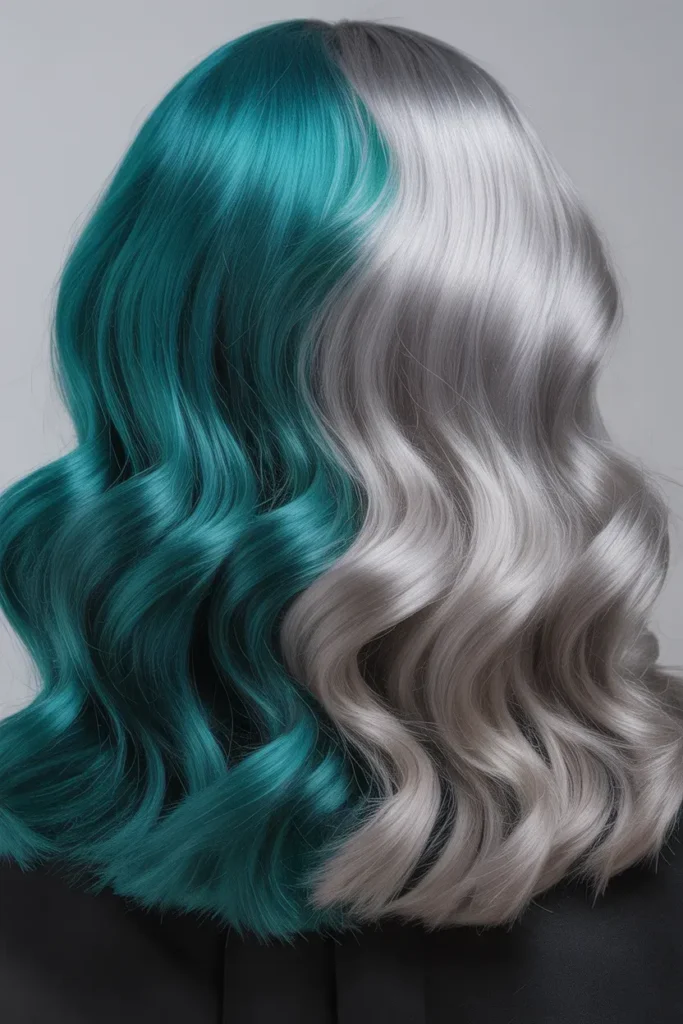 Teal & Silver
