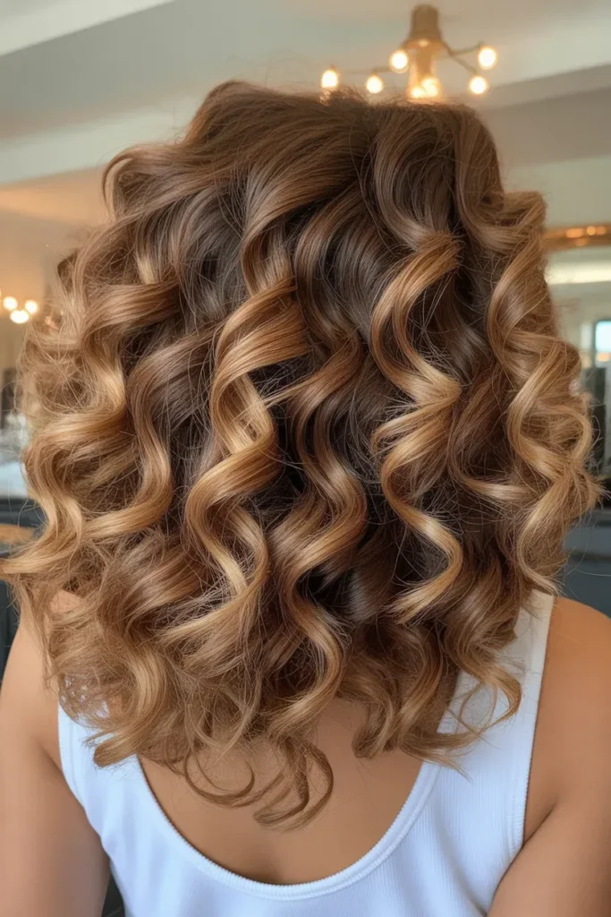 Toasted Bronde Curls
