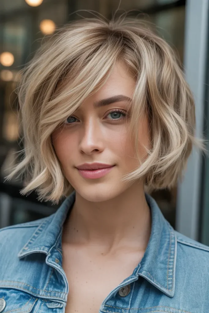 Tousled Layered Bob