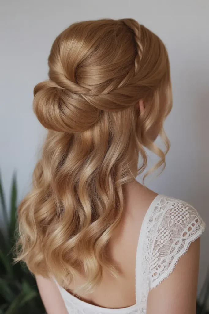 Twisted Bun Half-Up