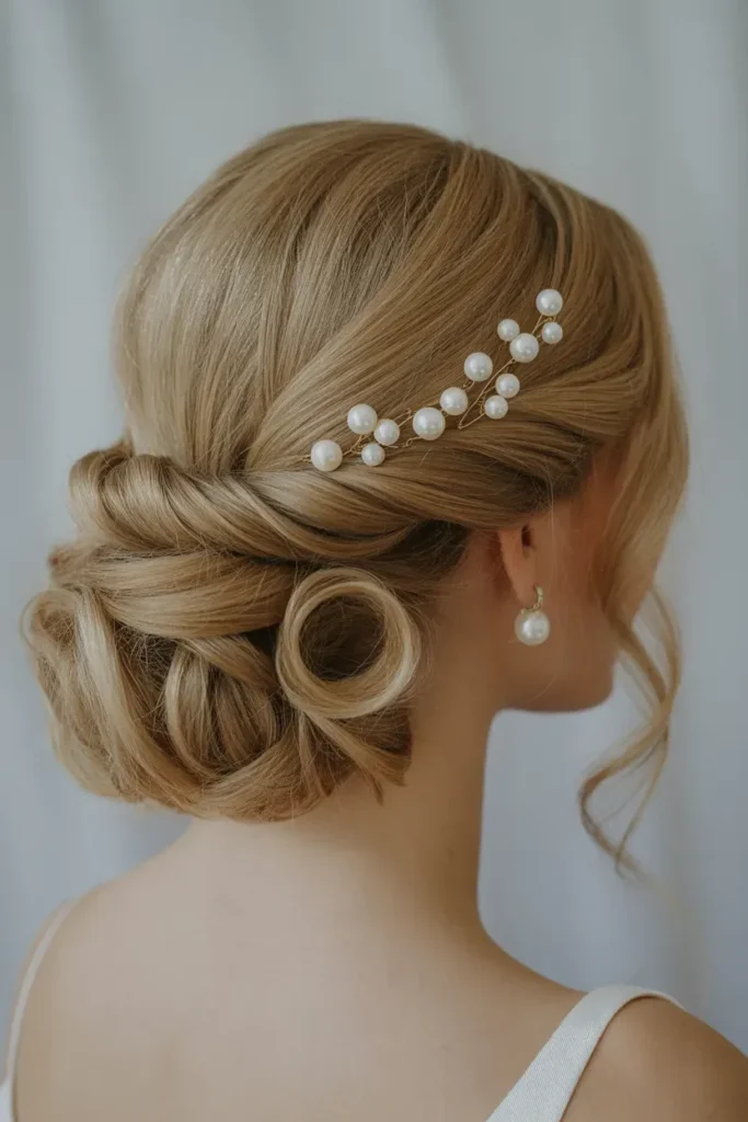 Twisted Pearl Half-Up