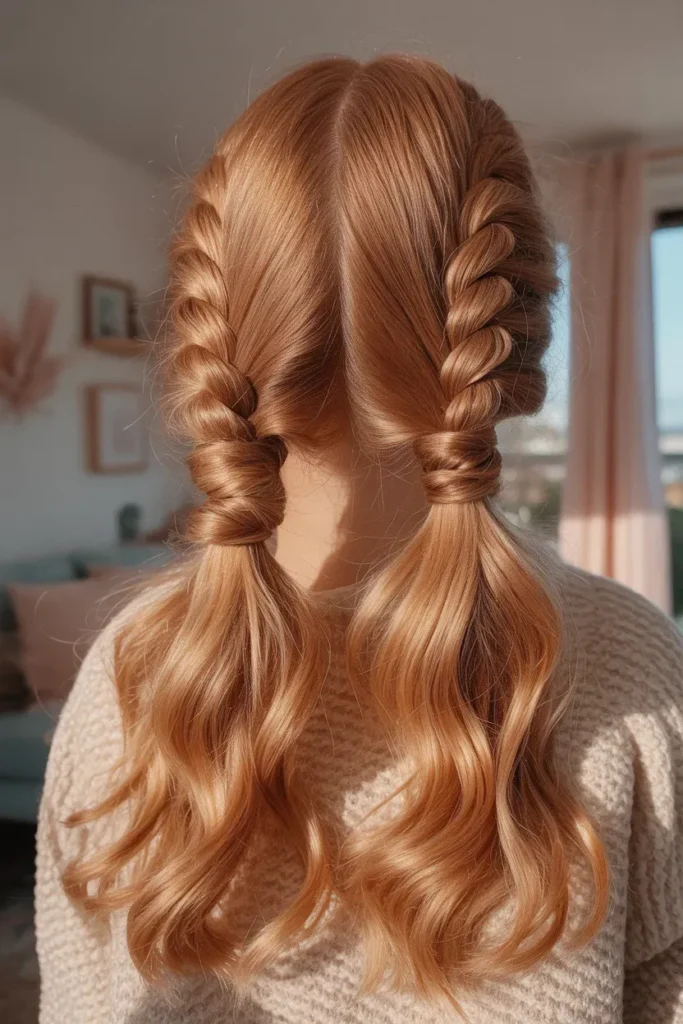 Twisted Side Pigtails