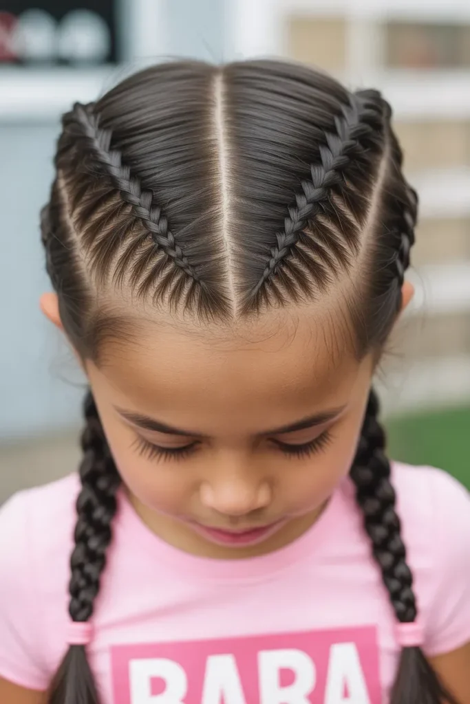 Zigzag Part Braids