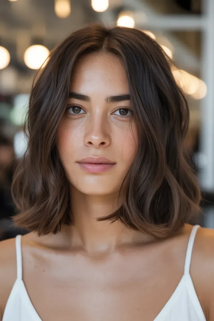 Chocolate Lob Cut