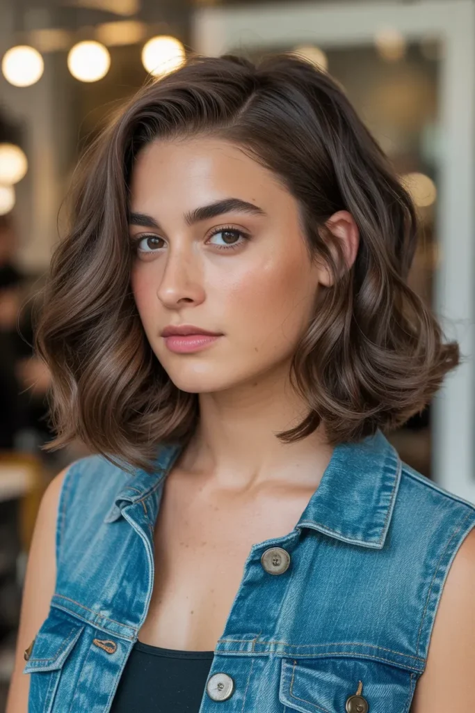 Deep Side Part Cut