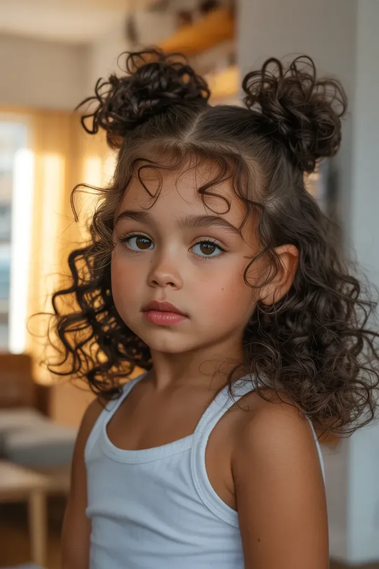 14 Winter Natural Hairstyles for Kids for Busy Mornings