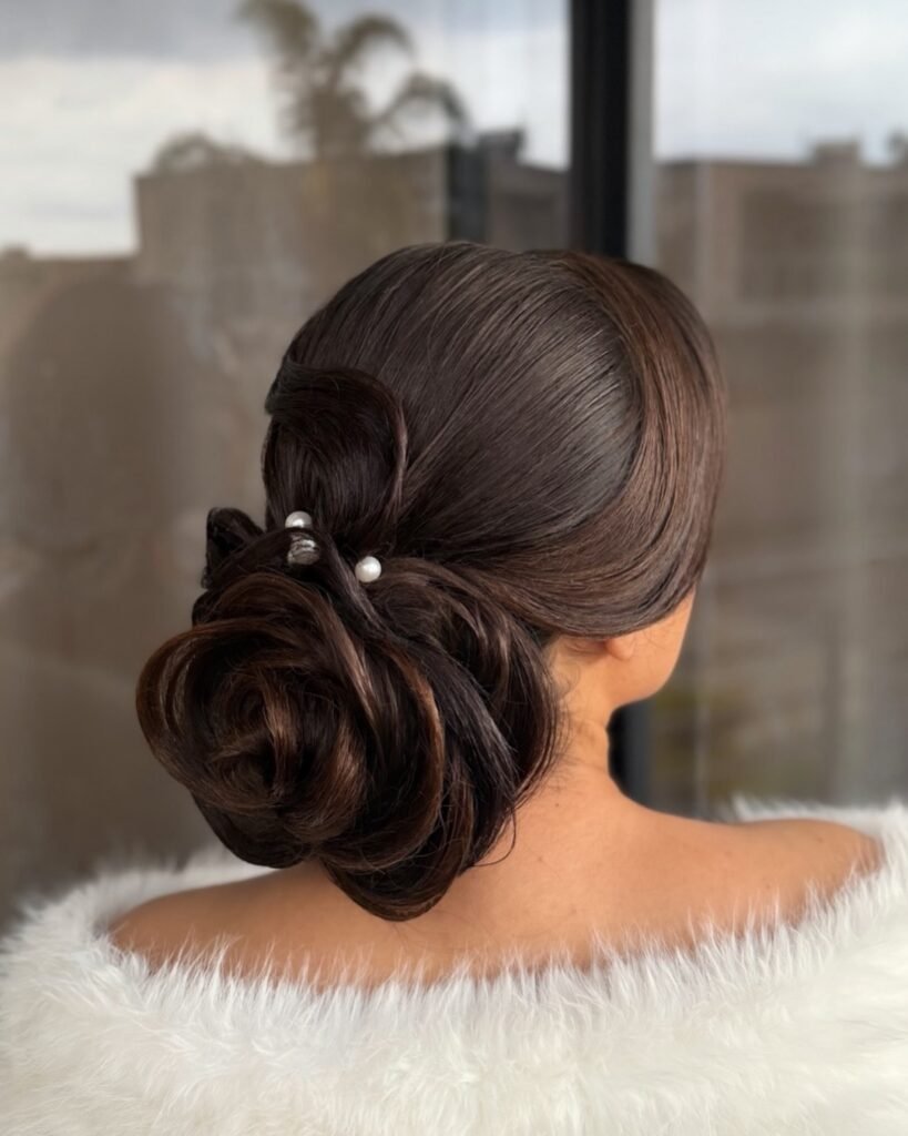Rose Bun Updo