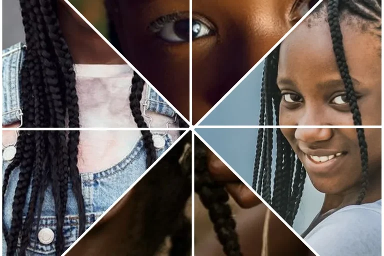 Natural hairstyles for kids, featured collage