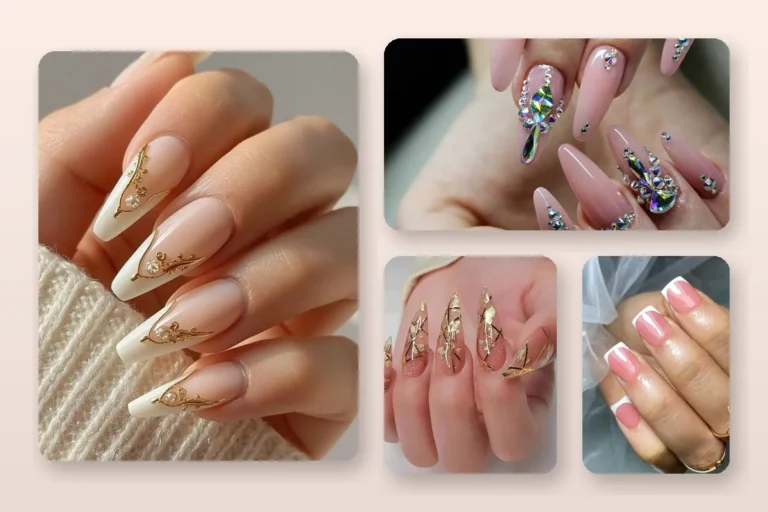 Classy acrylic nail designs, featured collage