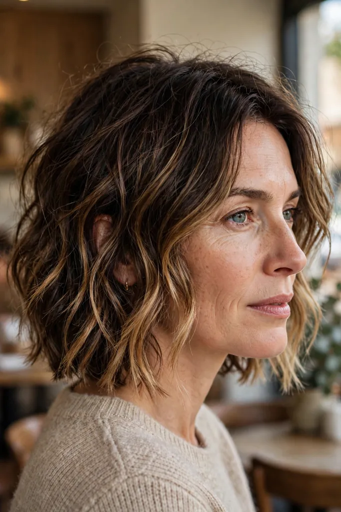 Honey-tipped brunette hair — dimensional brunette hair looks