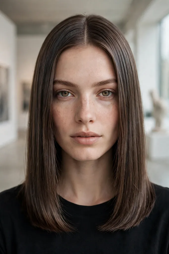 Smoked chestnut brunette hair — dimensional brunette hair looks