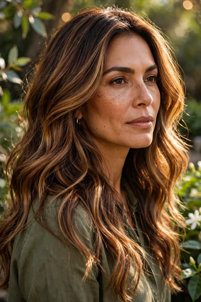 Golden bronze brunette hair — dimensional brunette hair looks
