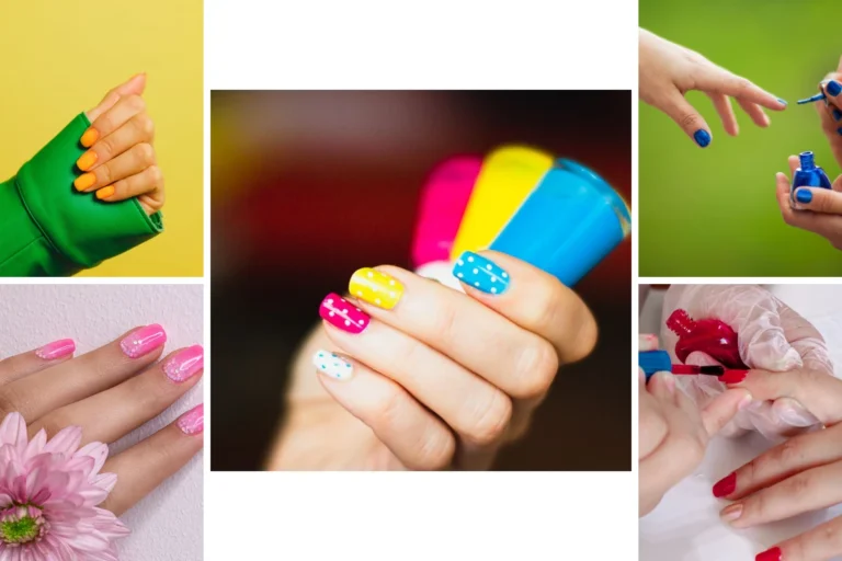 Popular nail colors, featured collage