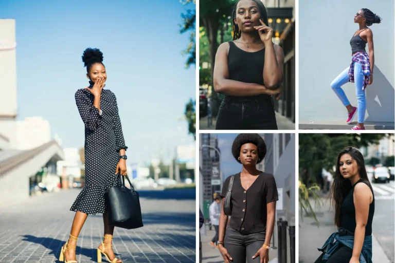 Casual outfits for black women, featured collage