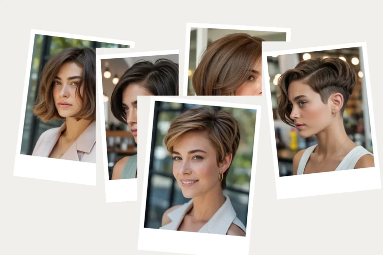 Stylish modern wedge haircuts, featured collage